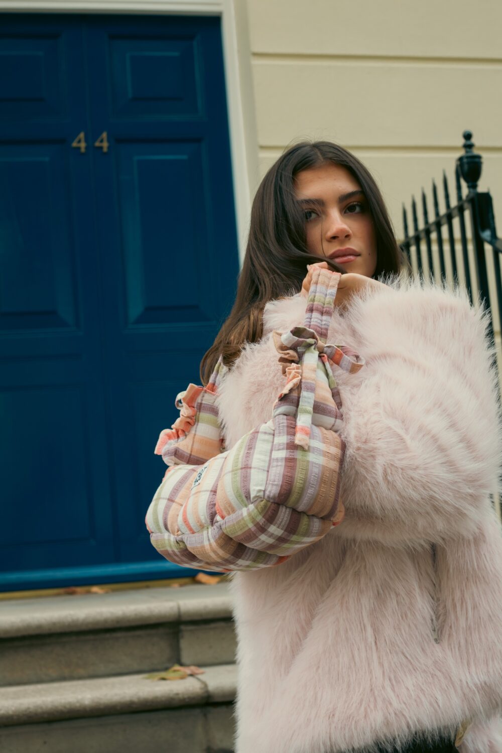 Fruit Pastel Baguette Puffer Bag