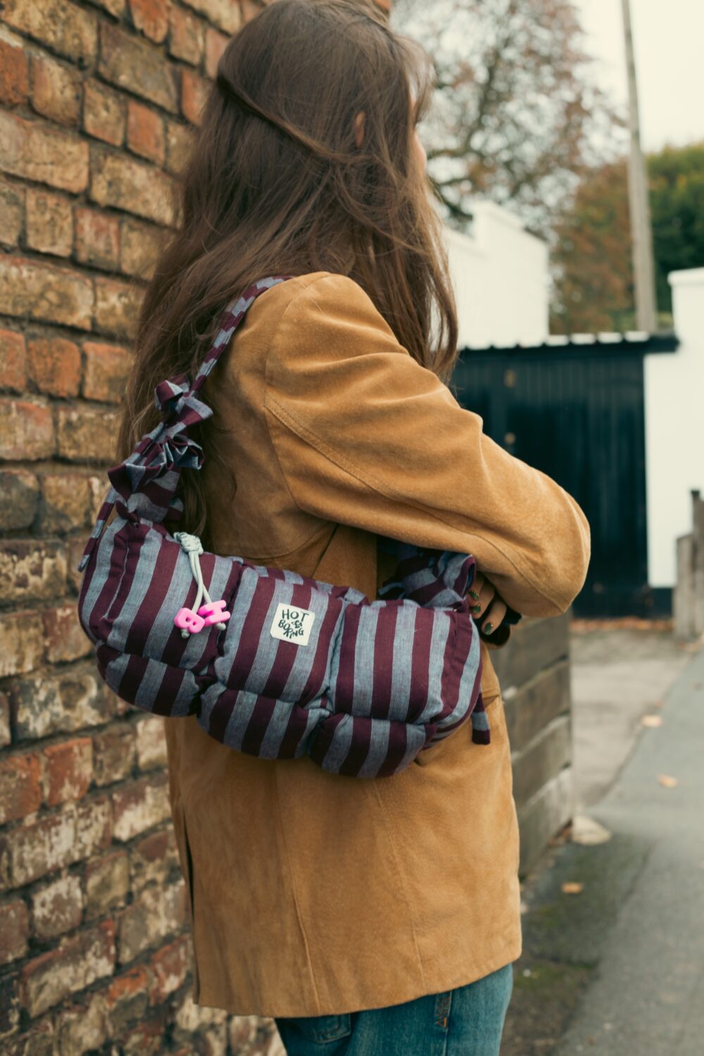 Blackcurrant Squash Baguette Puffer Bag