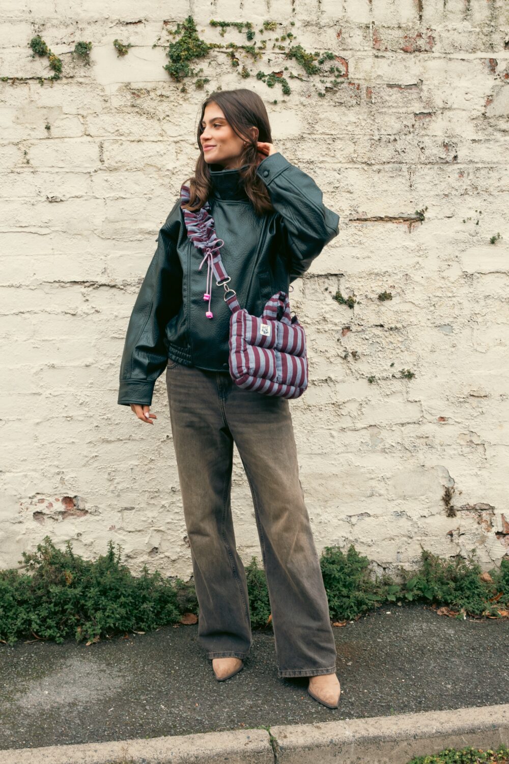 Blackcurrant Squash Mini Puffer Bag