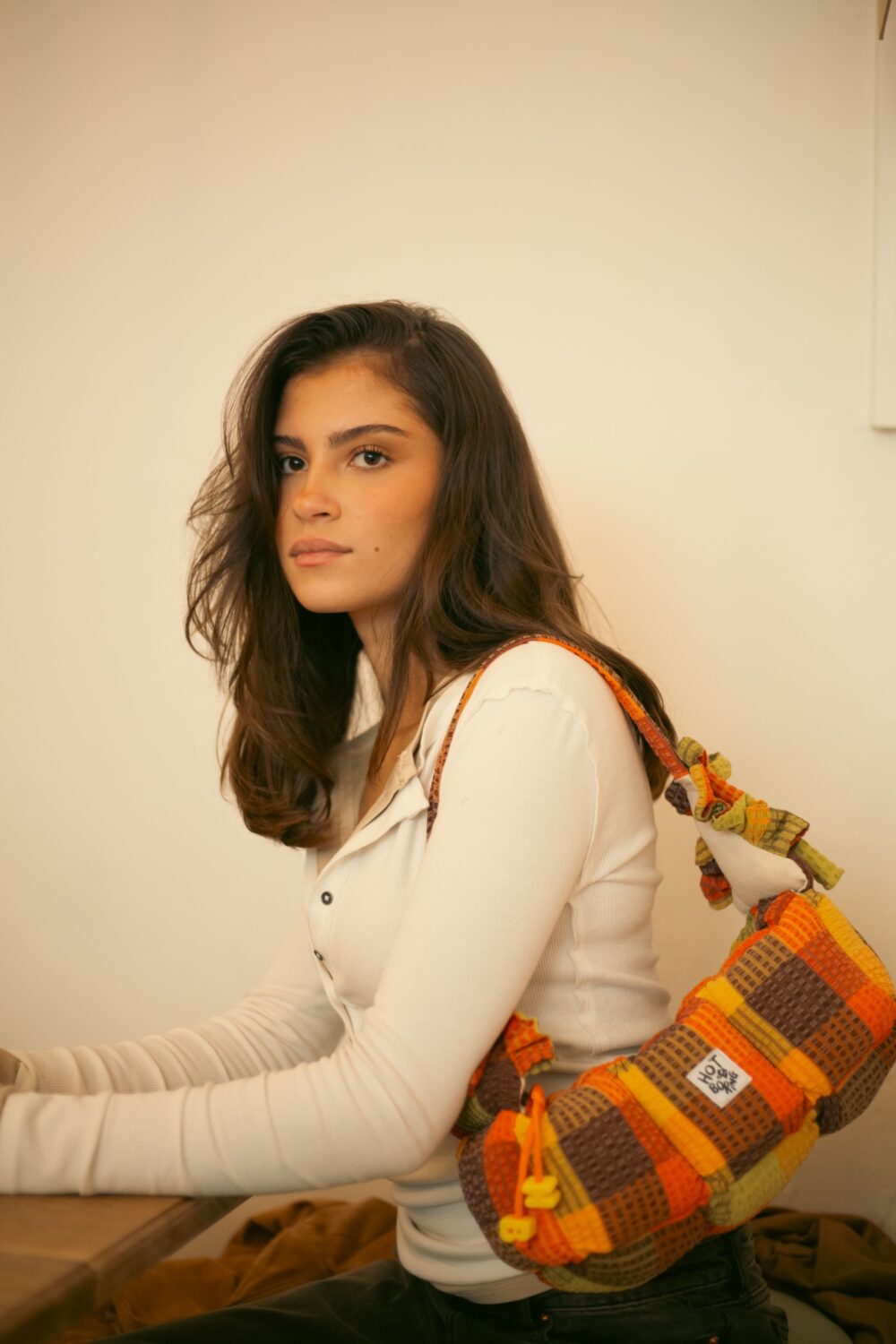 Pumpkin Pie Baguette Puffer Bag