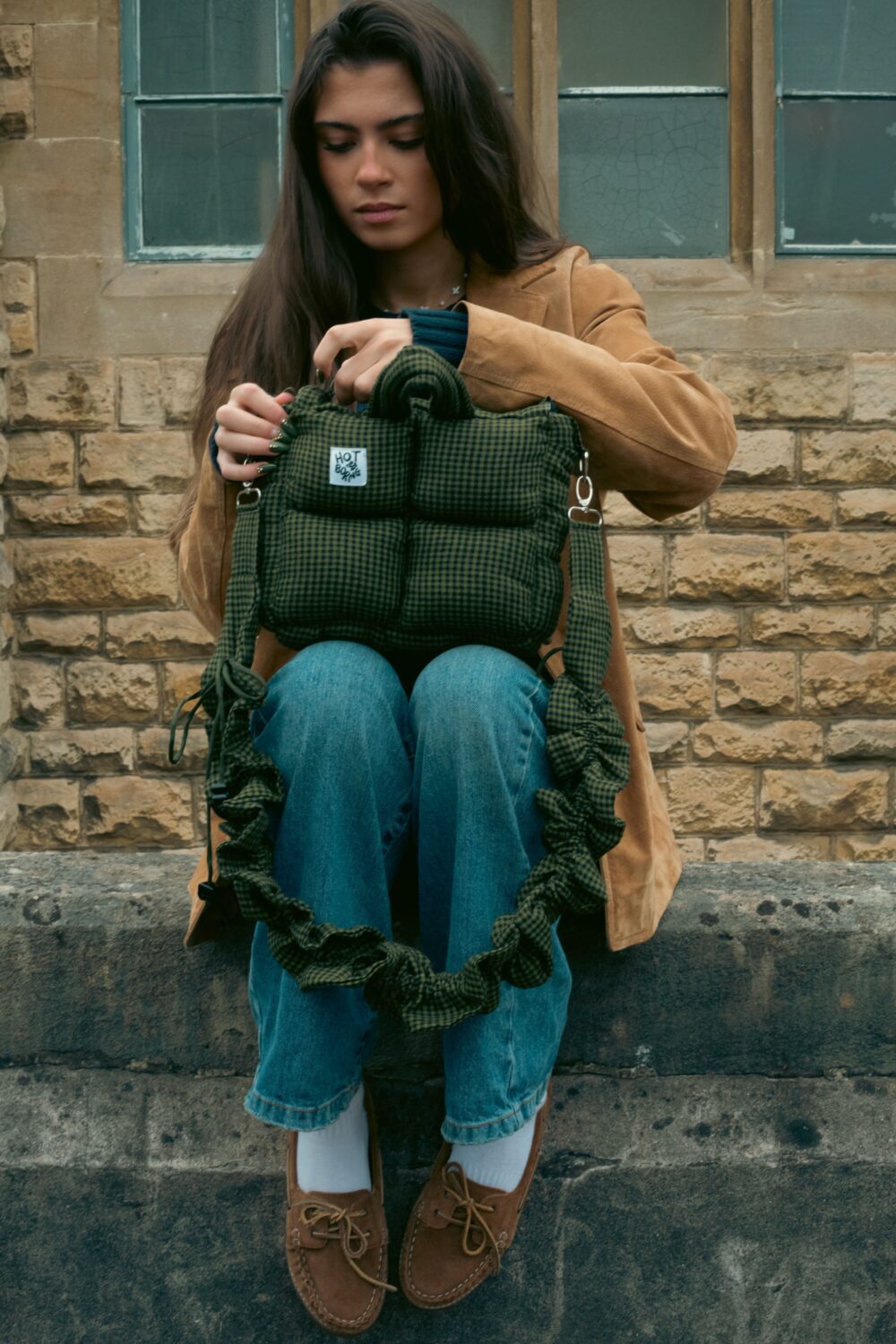 Stuffed Olive Mini Puffer Bag