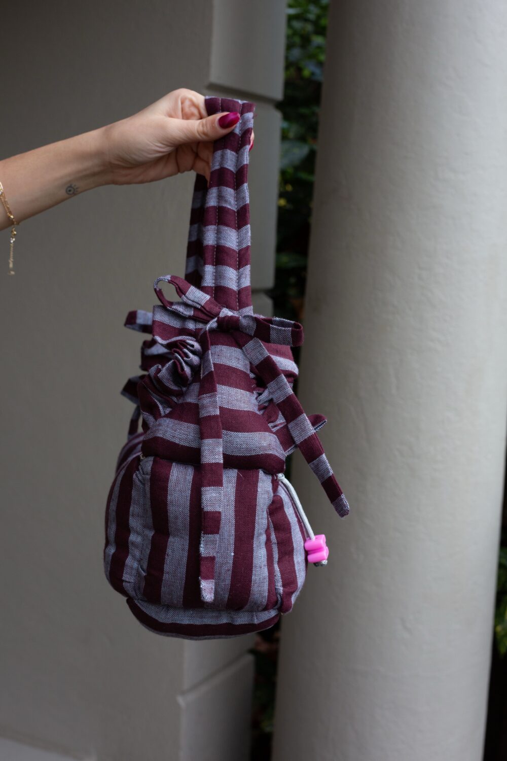 Blackcurrant Squash Baguette Puffer Bag