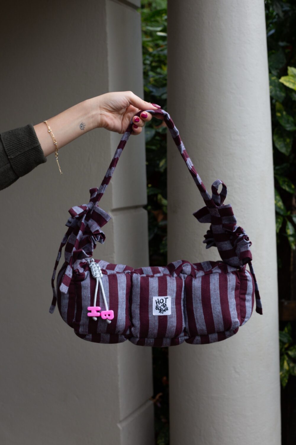 Blackcurrant Squash Baguette Puffer Bag