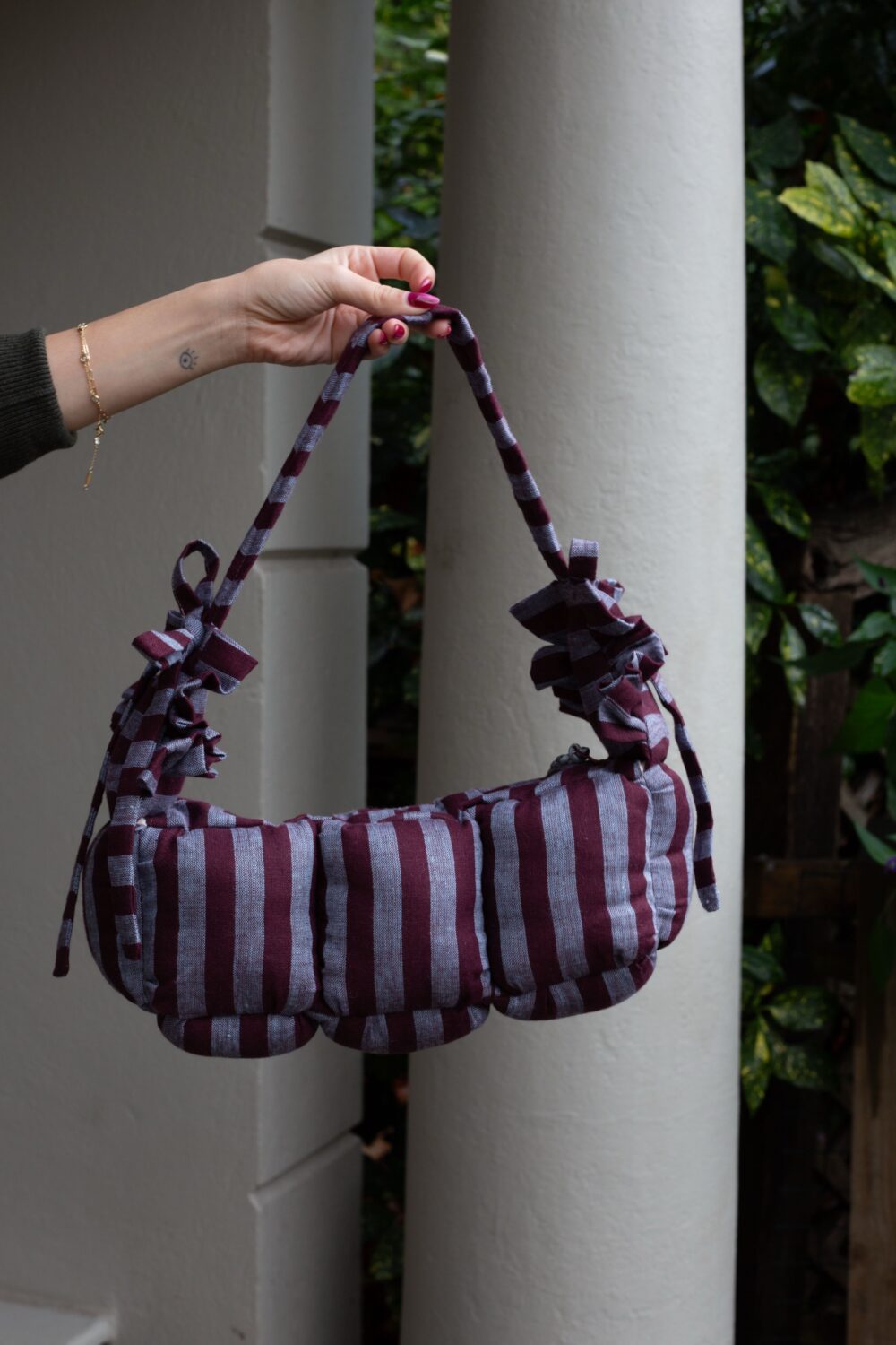 Blackcurrant Squash Baguette Puffer Bag