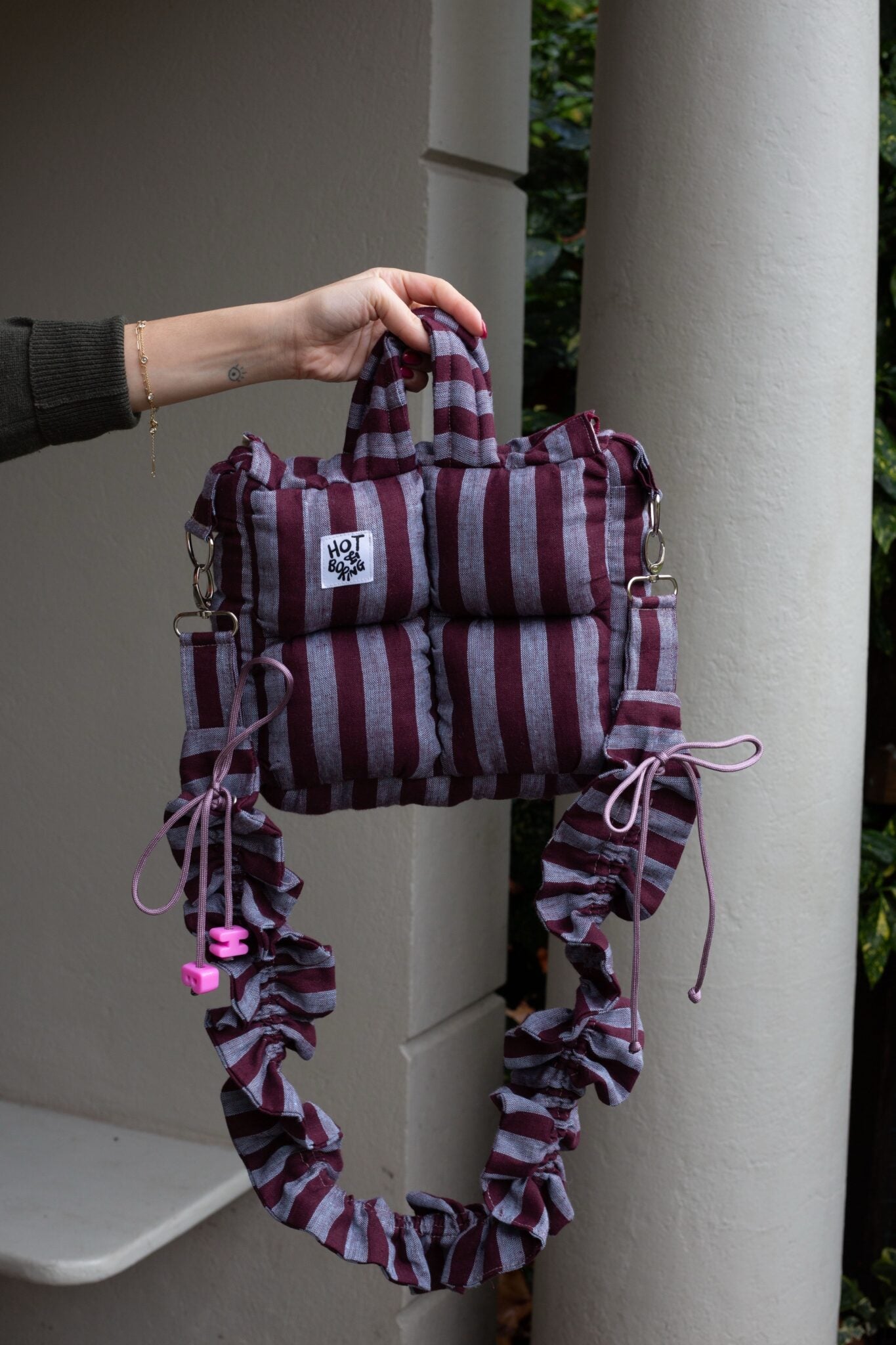 Blackcurrant Squash Mini Puffer Bag