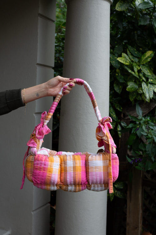 Battenberg Baguette Puffer Bag
