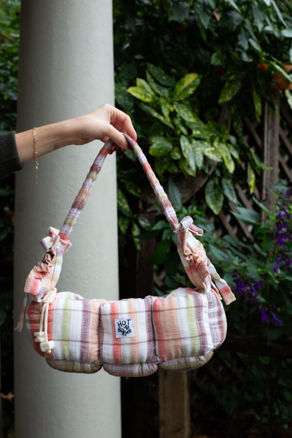 Fruit Pastel Baguette Puffer Bag