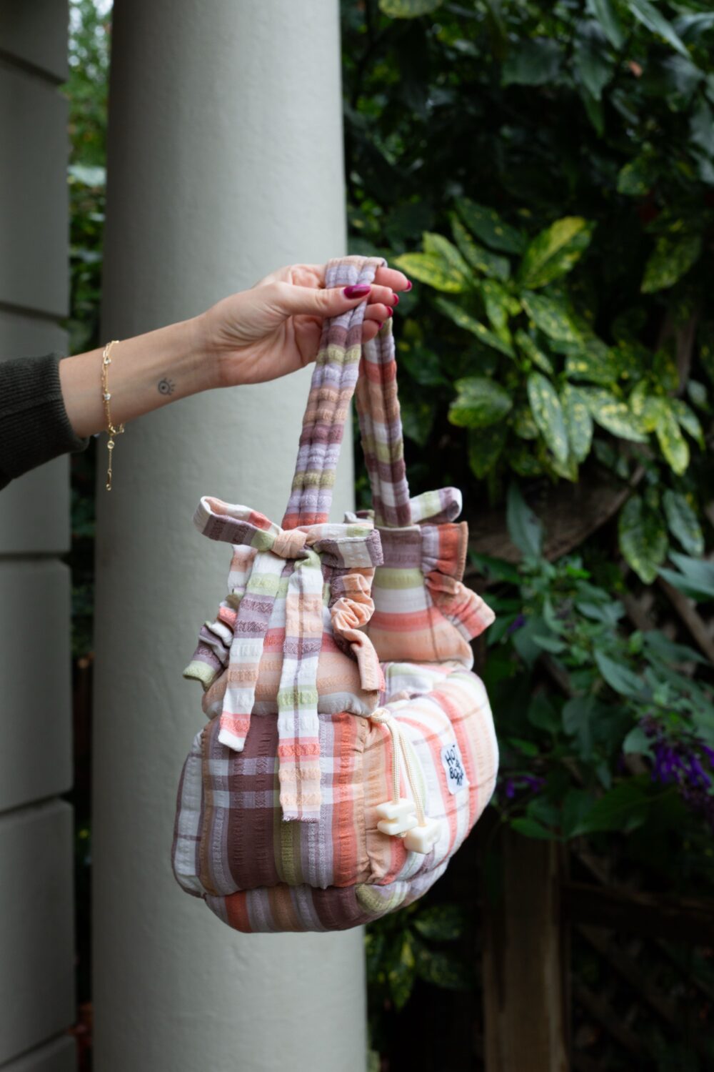 Fruit Pastel Baguette Puffer Bag