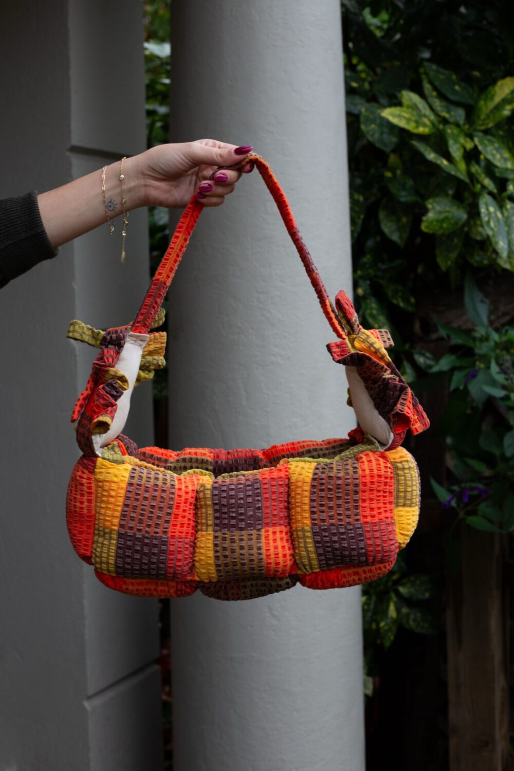 Pumpkin Pie Baguette Puffer Bag