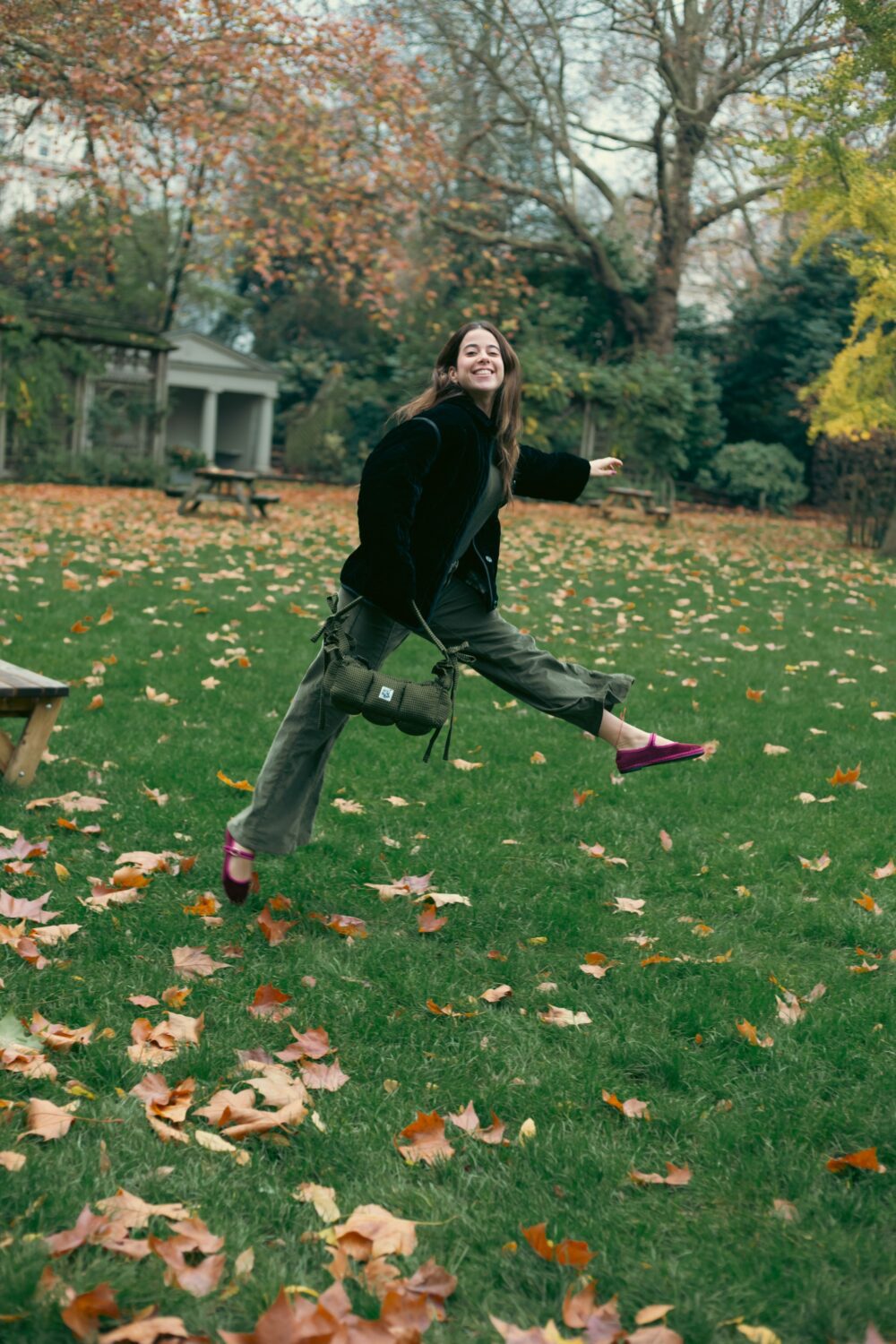 Stuffed Olive Baguette Puffer Bag