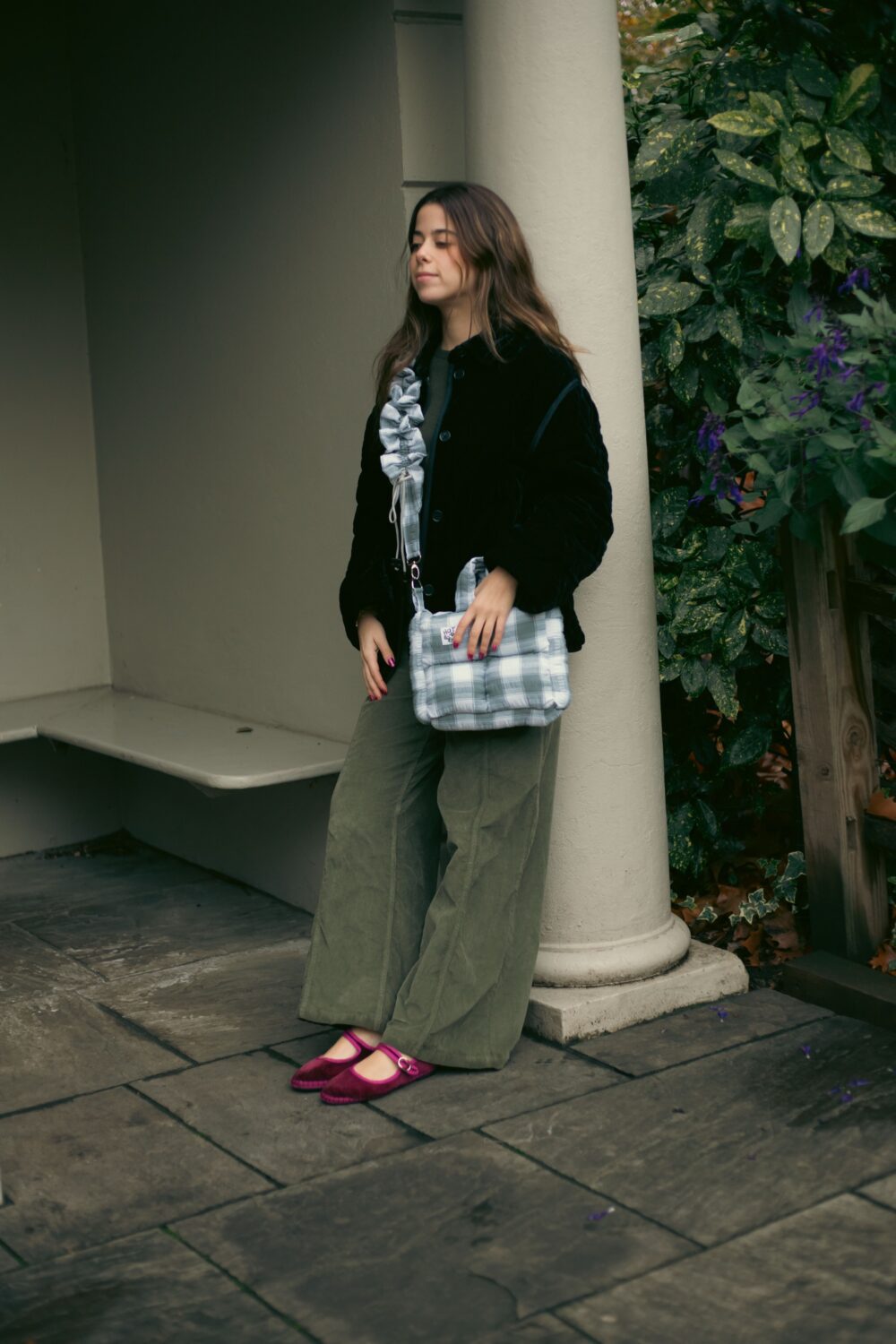 Salt and Pepper Mini Puffer Bag