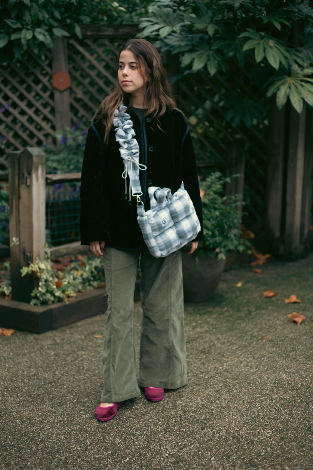 Salt and Pepper Mini Puffer Bag