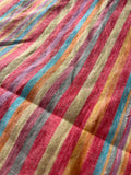Multicoloured Linen Stripe - Pink