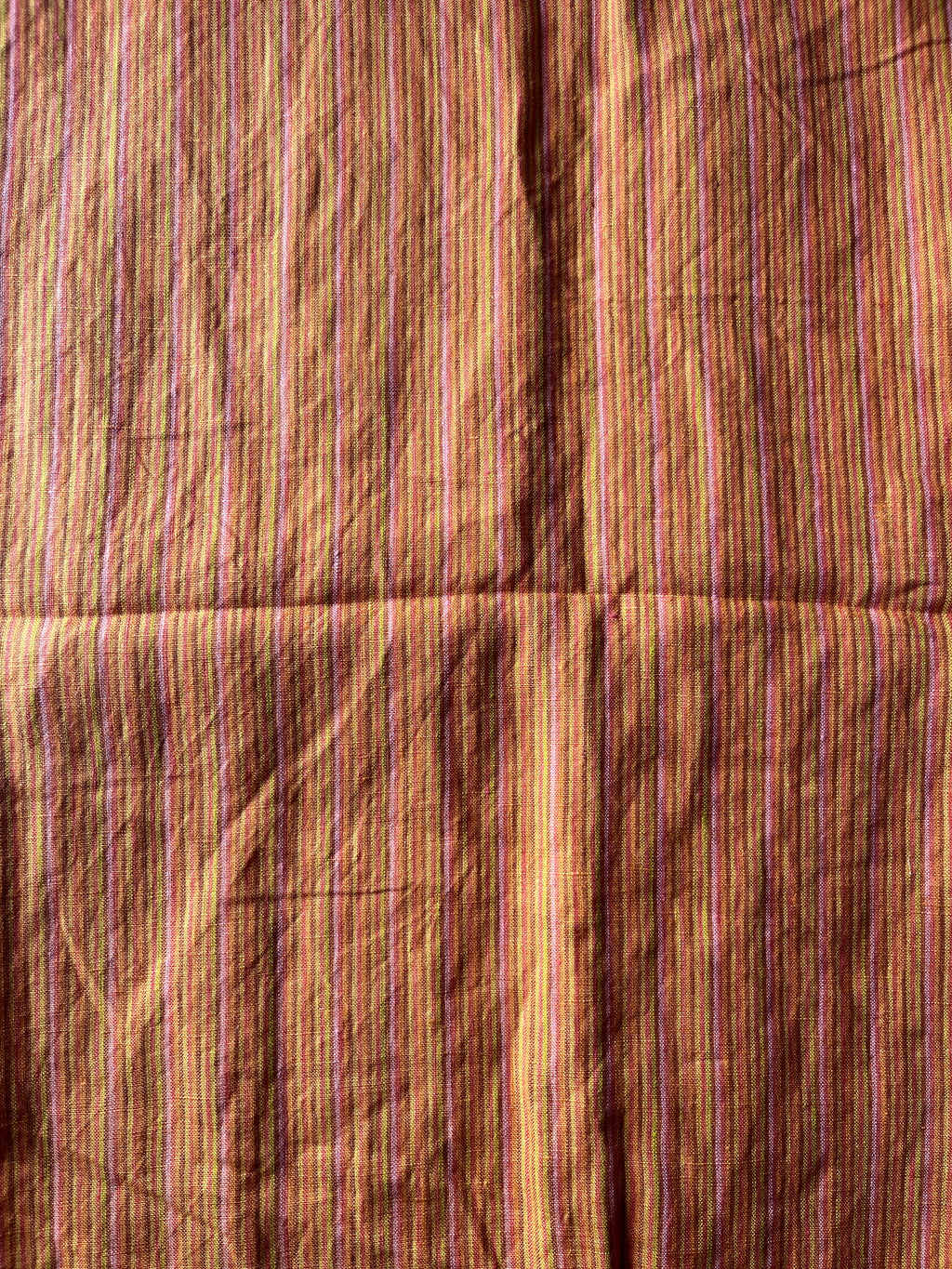 Orange Linen Stripe