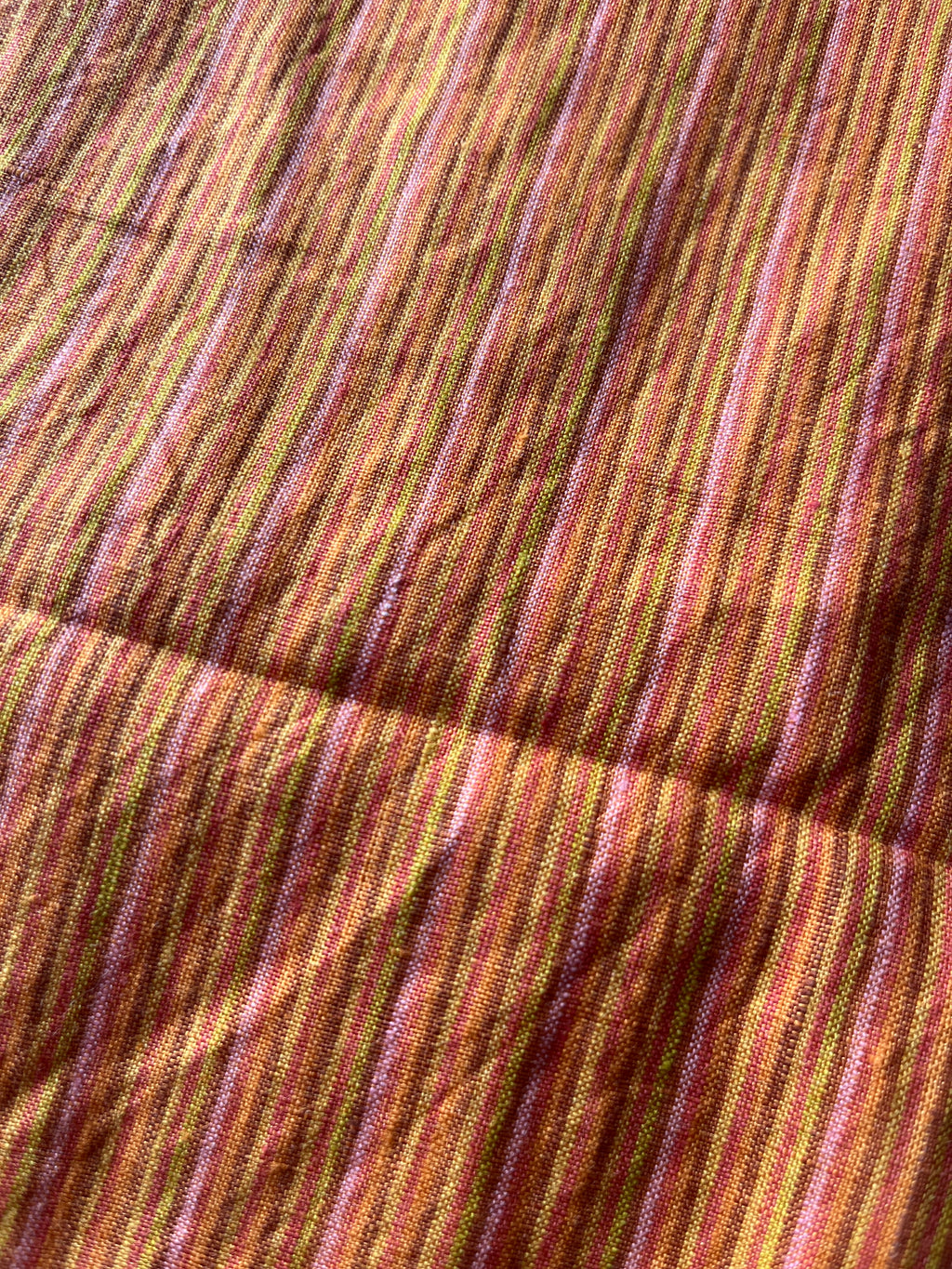 Orange Linen Stripe