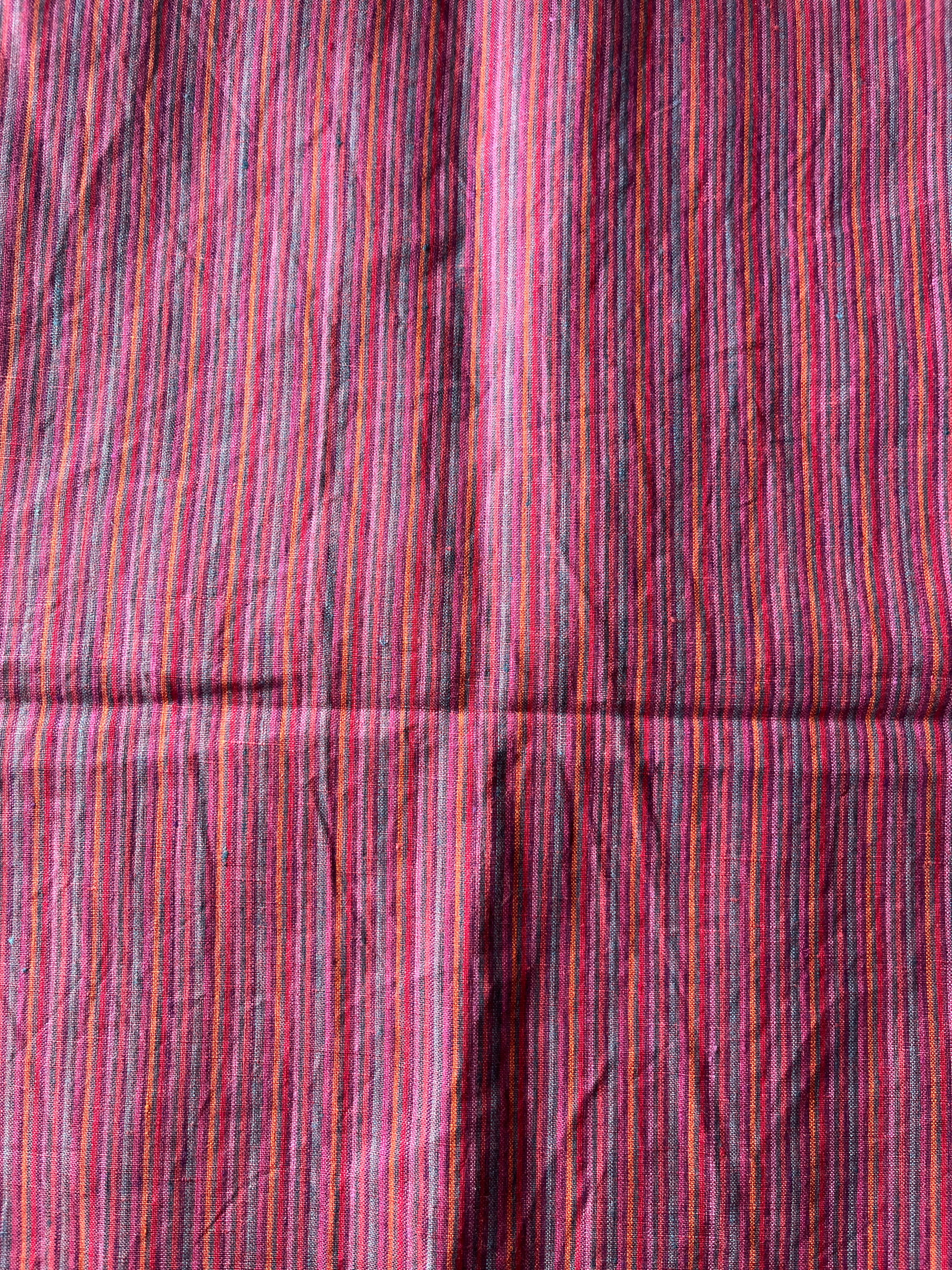Pink Linen Stripe