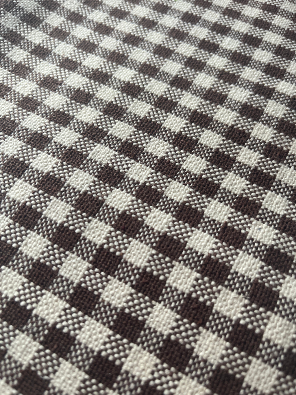 Brown and Cream Gingham