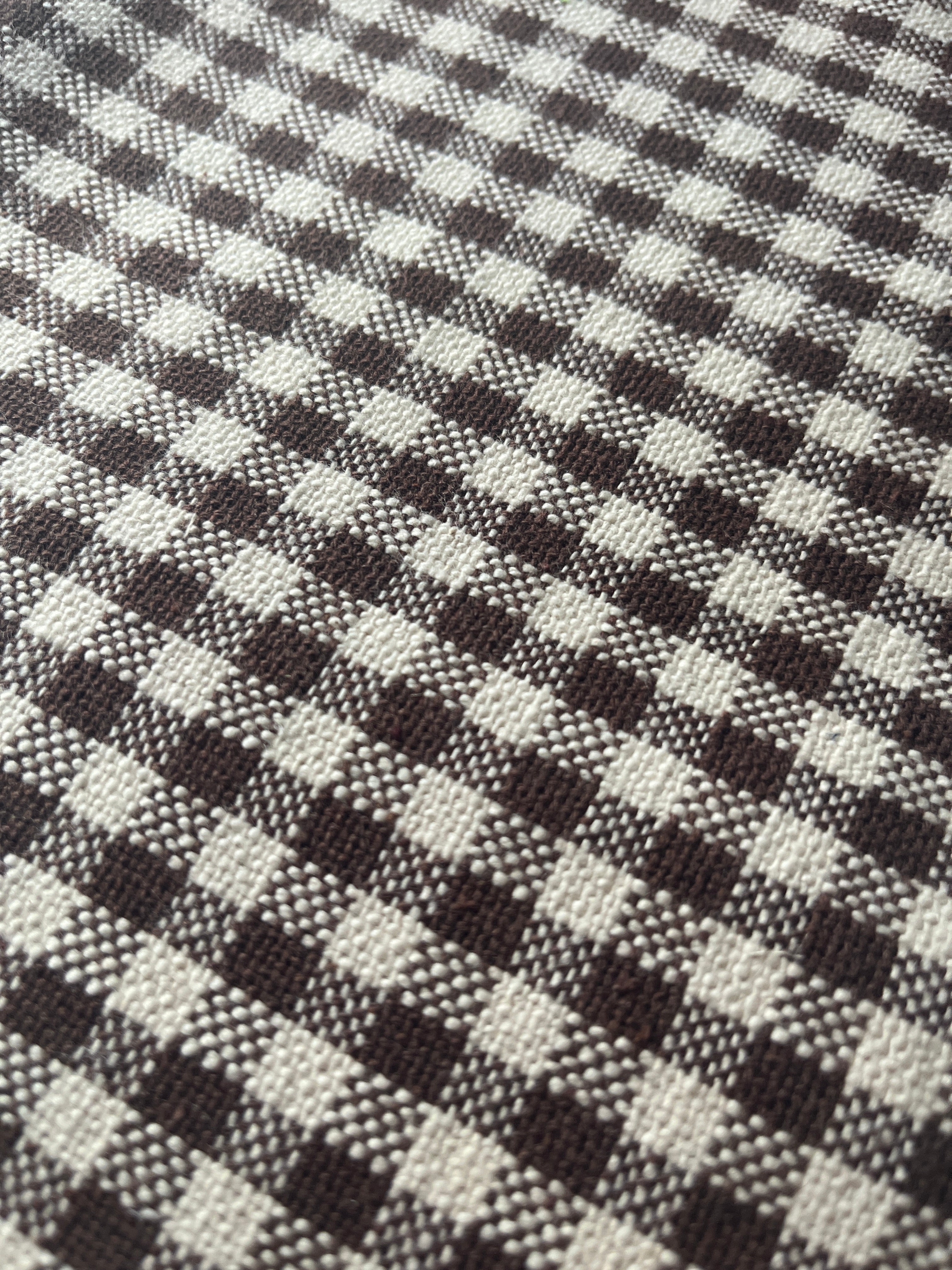 Brown and Cream Gingham
