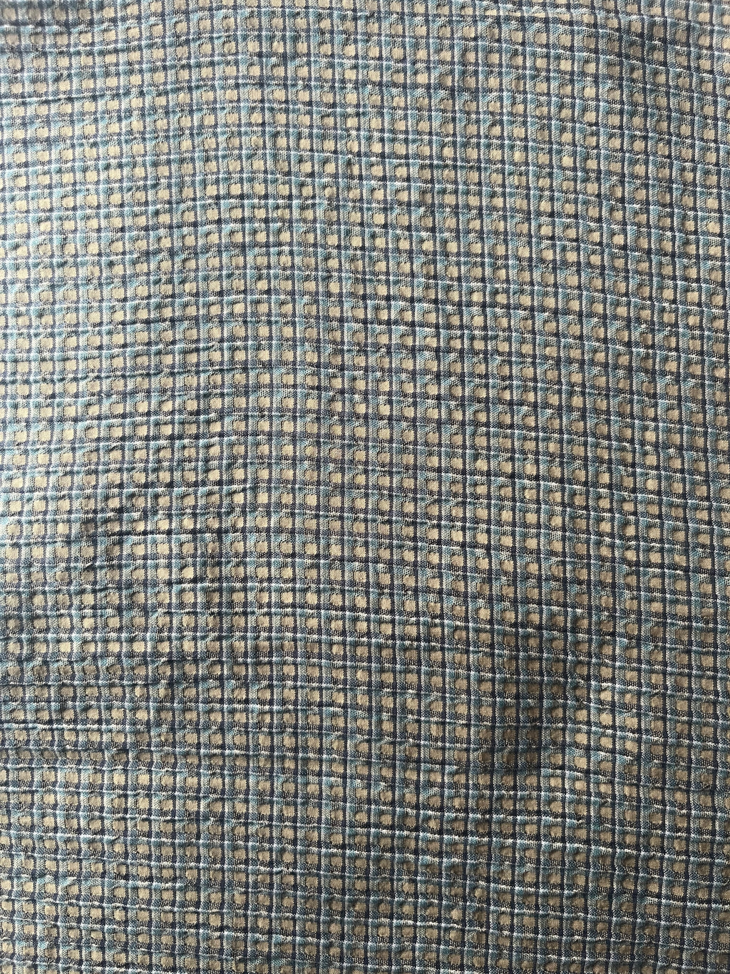 Blue, Grey and Sand Waffle