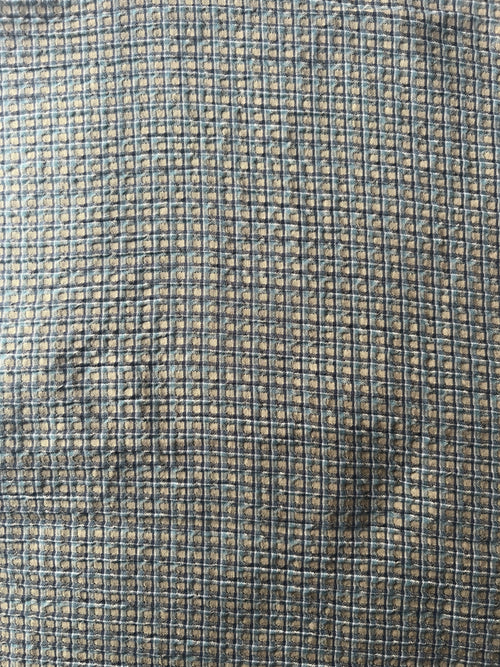 Blue, Grey and Sand Waffle
