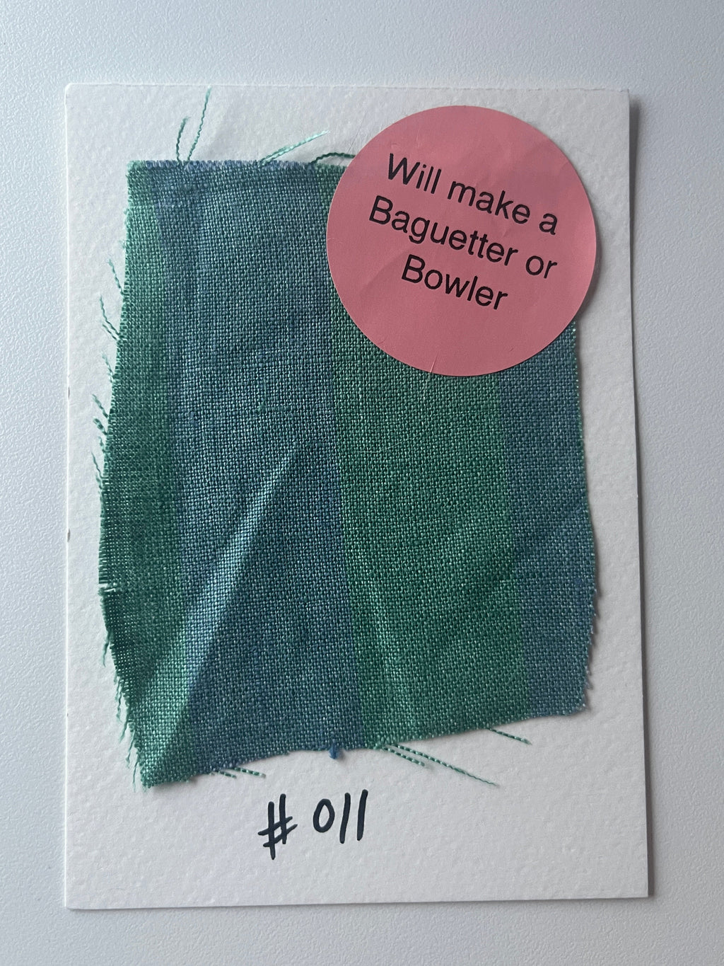 Blue Linen Stripe