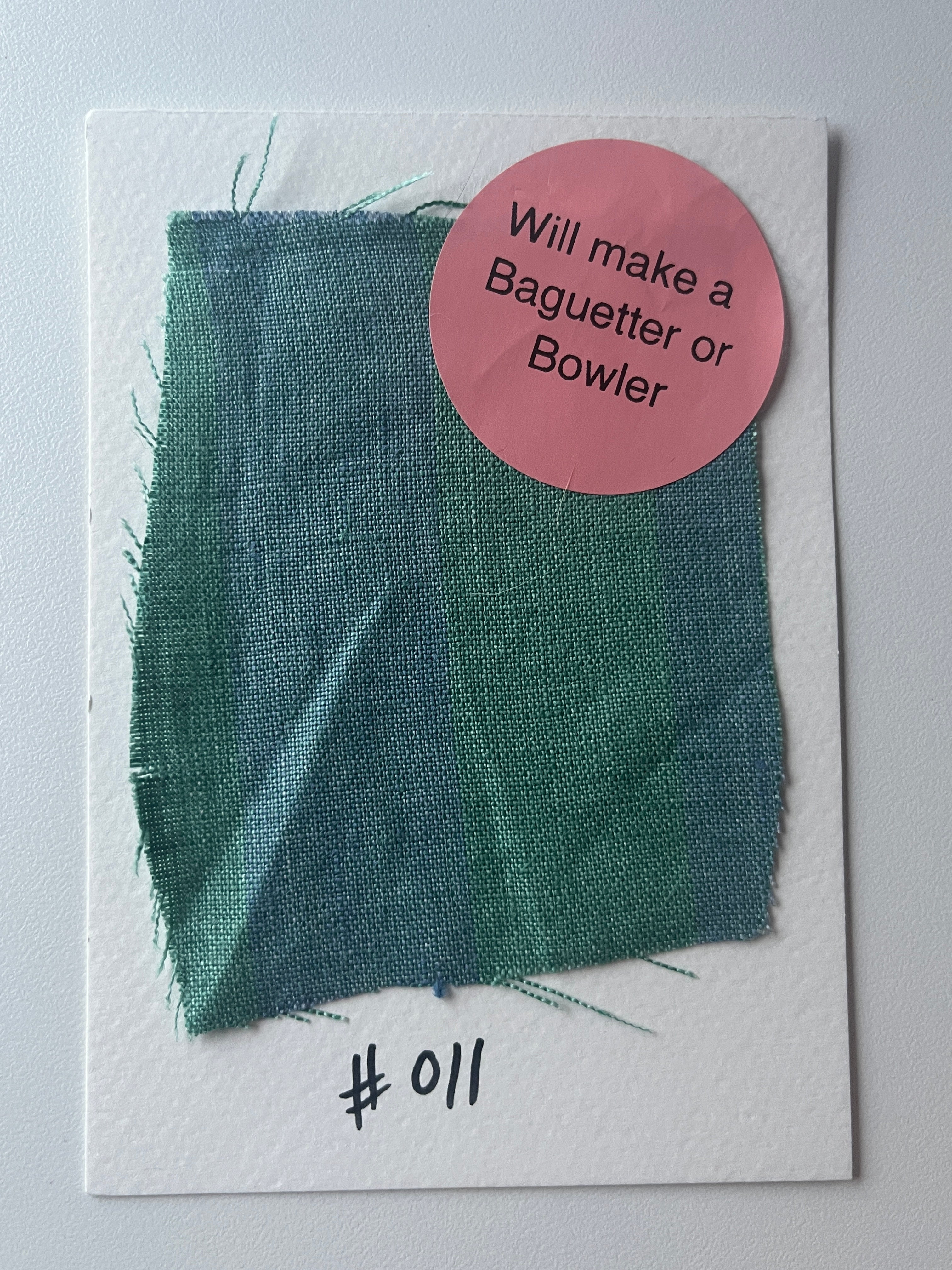Blue Linen Stripe