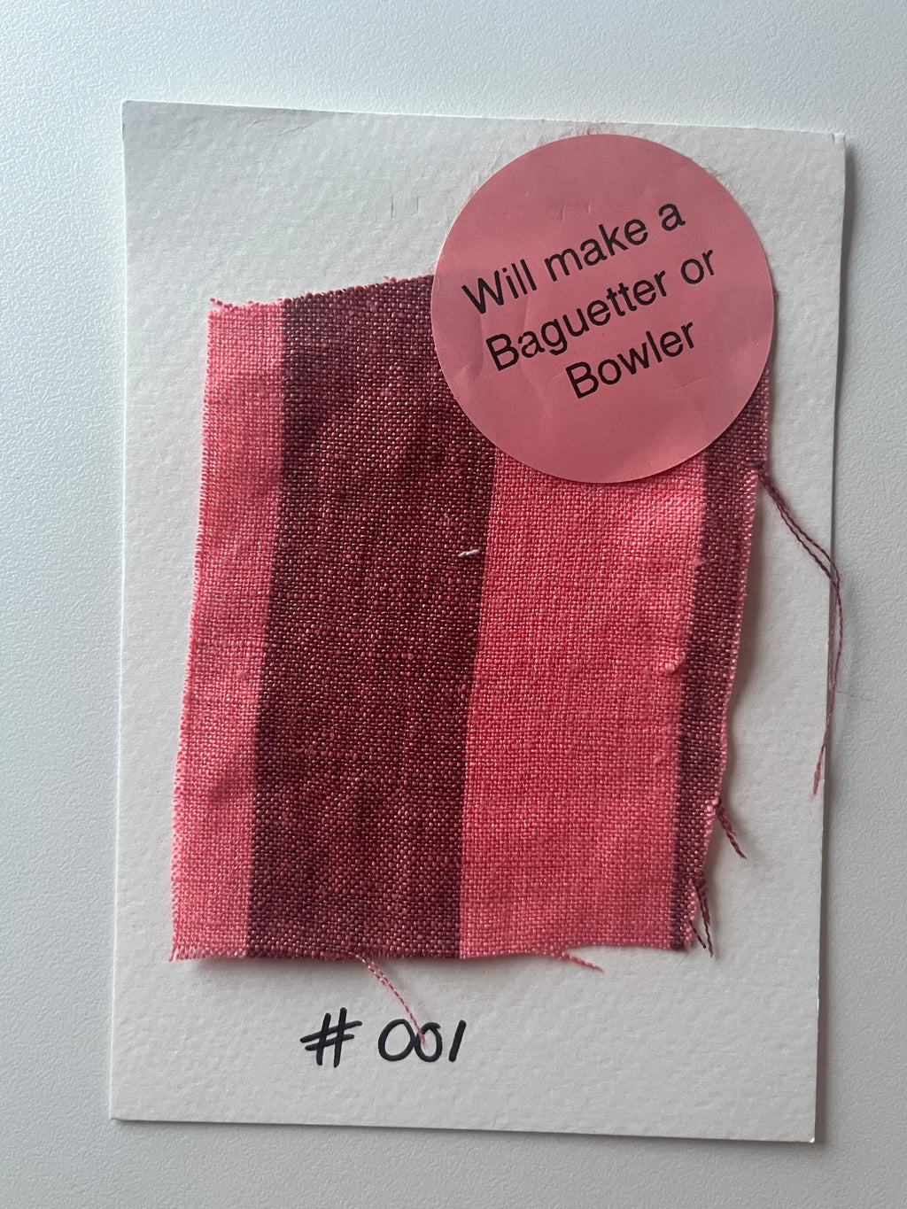 Salmon Linen Stripe