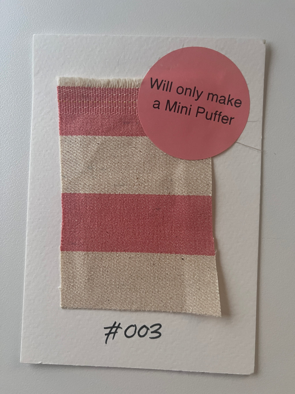 Pink and White Strip Denim
