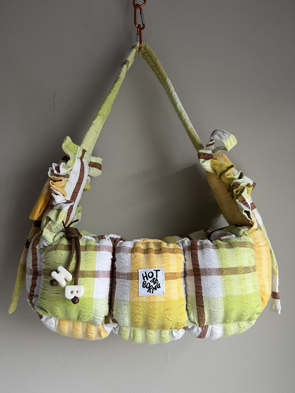 Key-lime Pie Baguette Puffer Bag