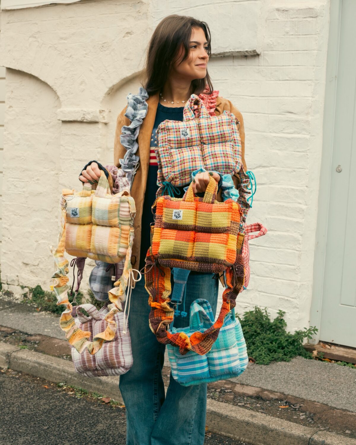 Roast Squash Mini Puffer Bag